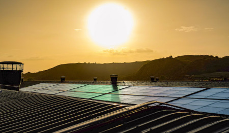 solar panels at Aviagen's Manantial farm in Spain